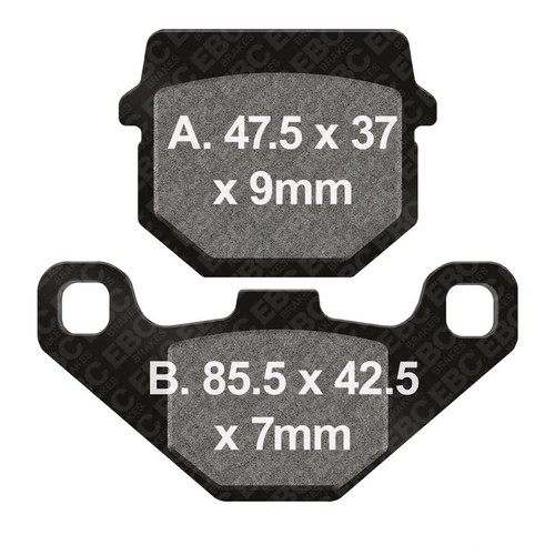 Pair brake pads ebc - pads,